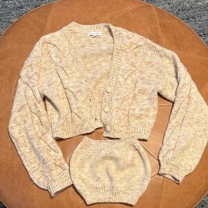 Emory Park Cream Knit Cardigan Set